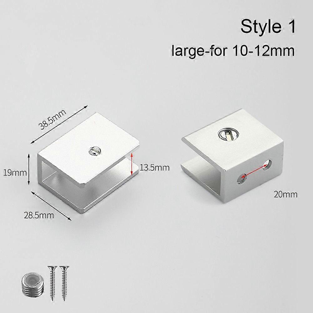 Support de panneau en alliage de Zinc, pince en verre, Support d'��tag��re, Clips de Support d'��tag��re, quincaillerie de meubles pour 6-12mm