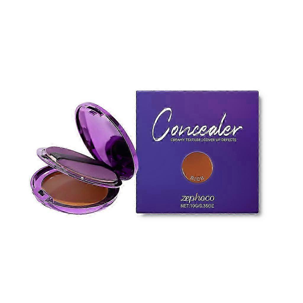 Dark Skin Concealer Pad - Moisturizing, Nourishing, Flawless Coverage for Blemishes & Body, Transfer-Resistant, Easy to Apply, 10g