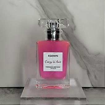 CRAZY IN LOVE PHEROMONE BODY SPRAY ROOWPS, Long Lasting Women's perfume, Pheromone perfume woman Cologne Fragrance, Fruit Floral Scent Eau D