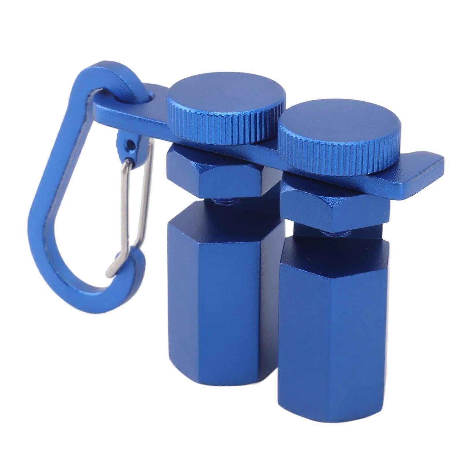 Stair Gauge Framing Tool with Stable Hexagonal Design and Quick Thumb Screw for Carpentry Blue