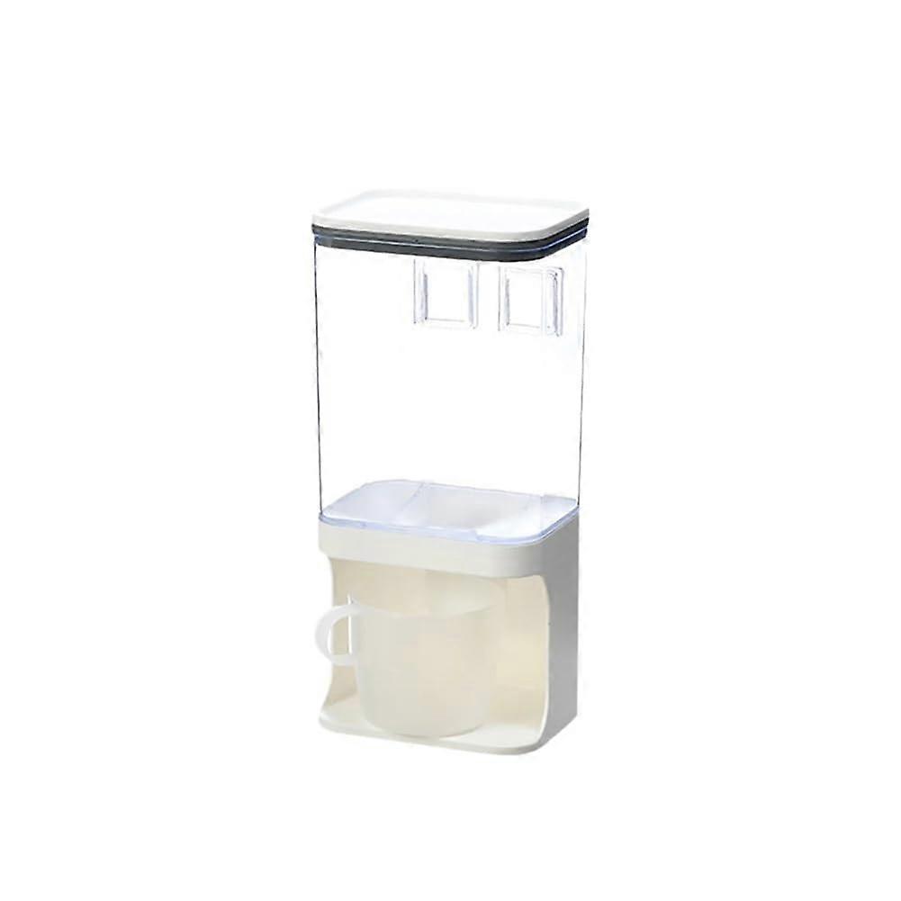 Cereal Dispenser Wall Mounted BPA  Rice Storage Container 1500ml Moisture Proof Seal