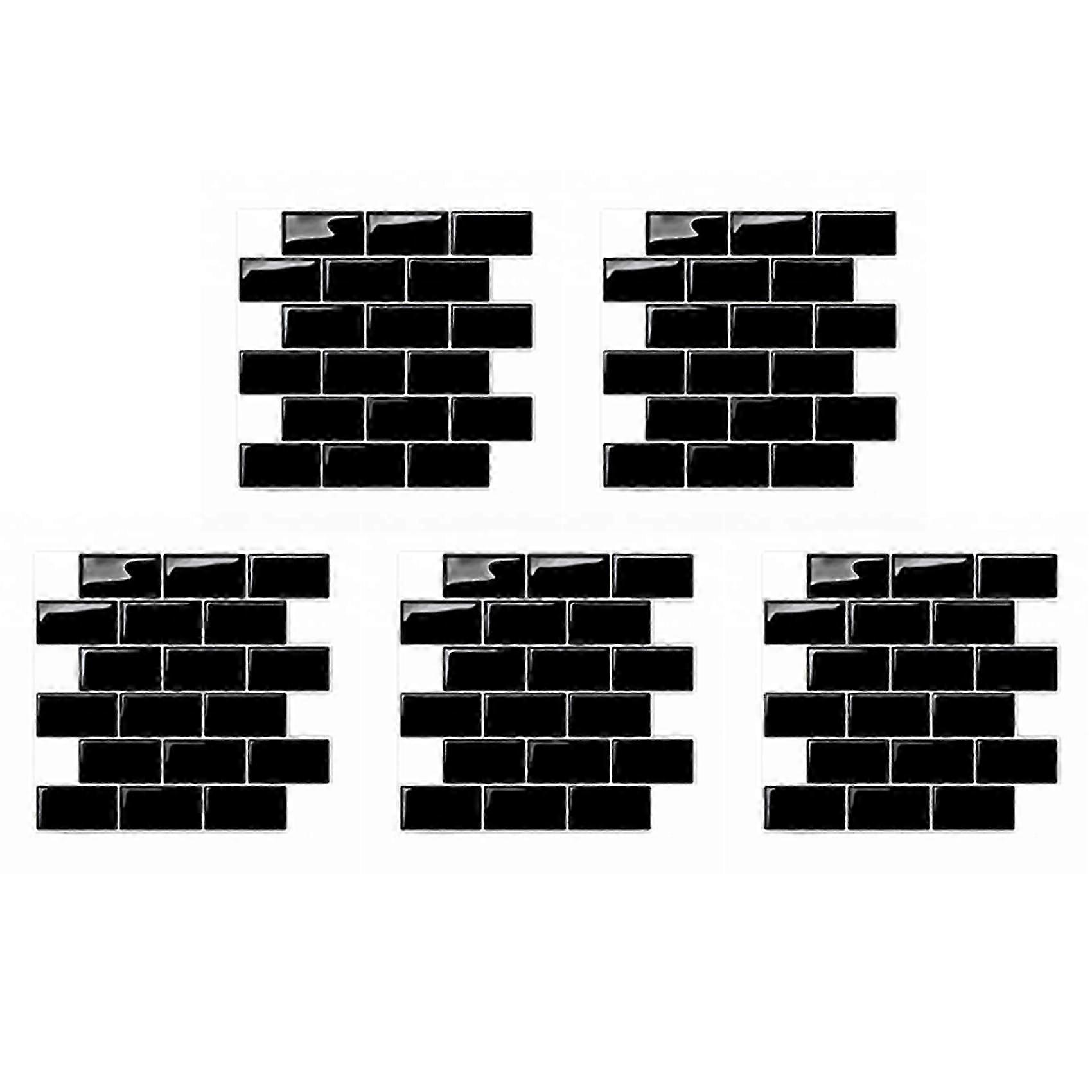 5X 3D Brick Wall Sticker for Kitchen Bathroom Backsplash Tile-JJ