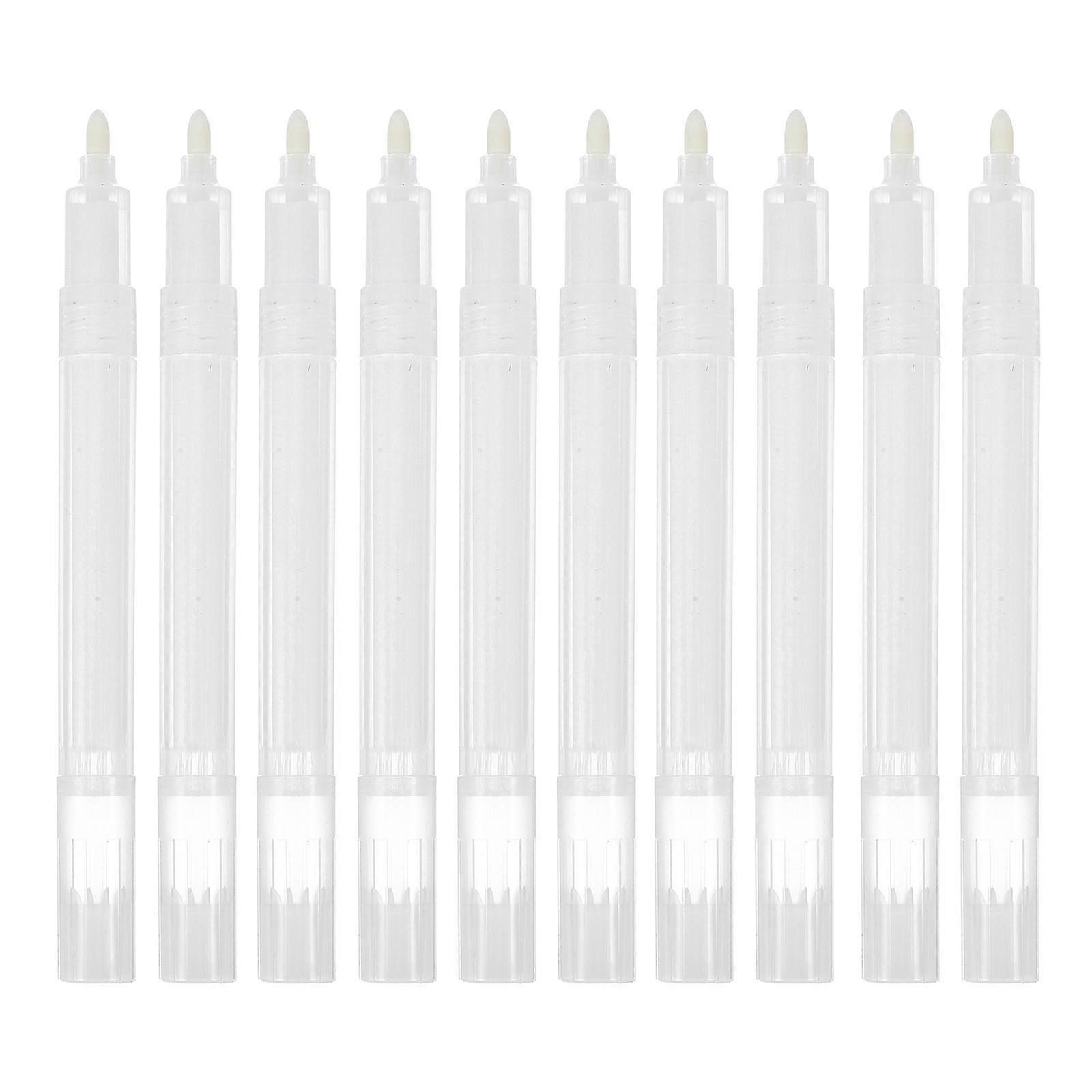 Acrylic Refillable Marker Pens for Painting 10Pcs White Empty Tubes