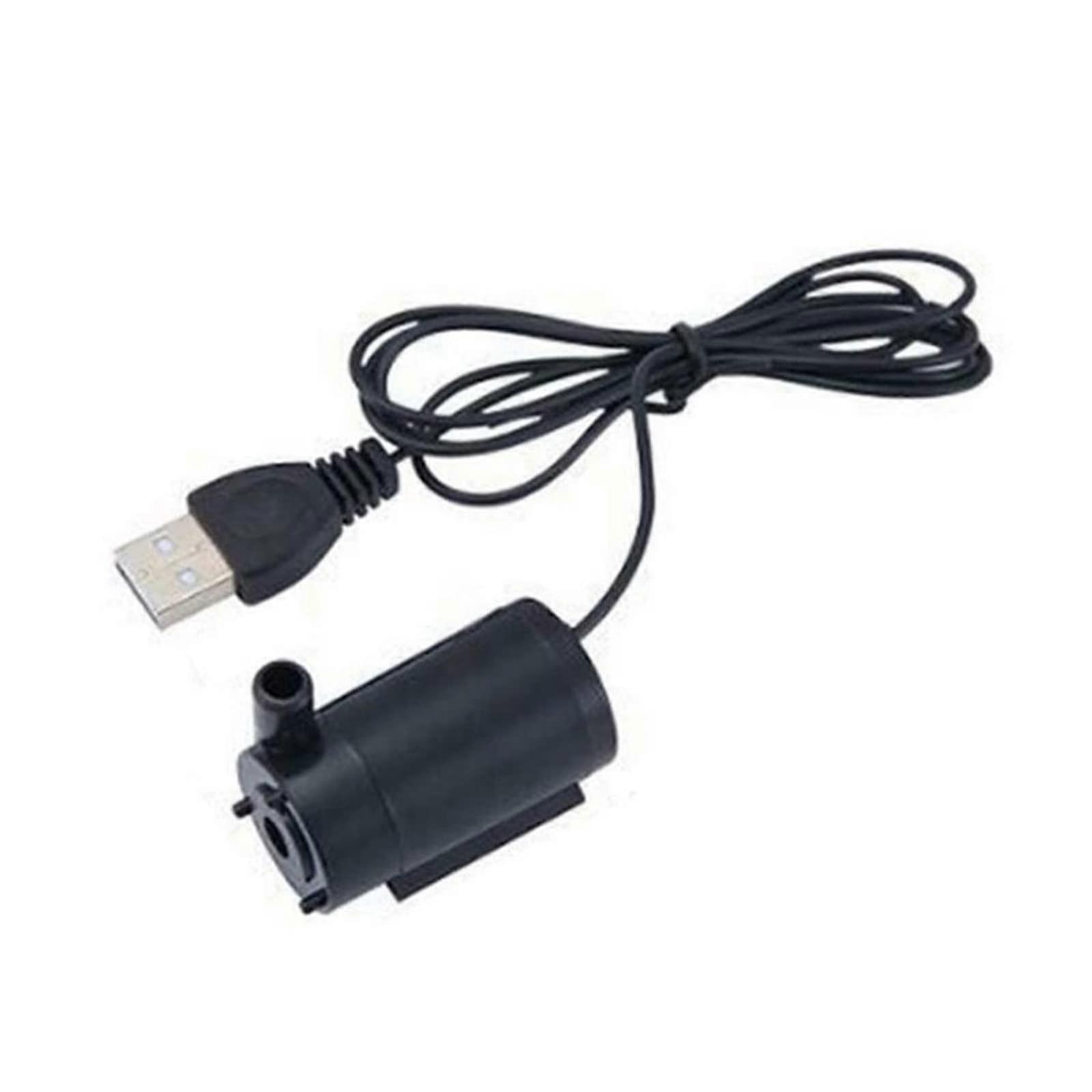 USB Submersible Water Pump, Silent Mini Aquarium Pump with Adjustable 5V USB Powered Design