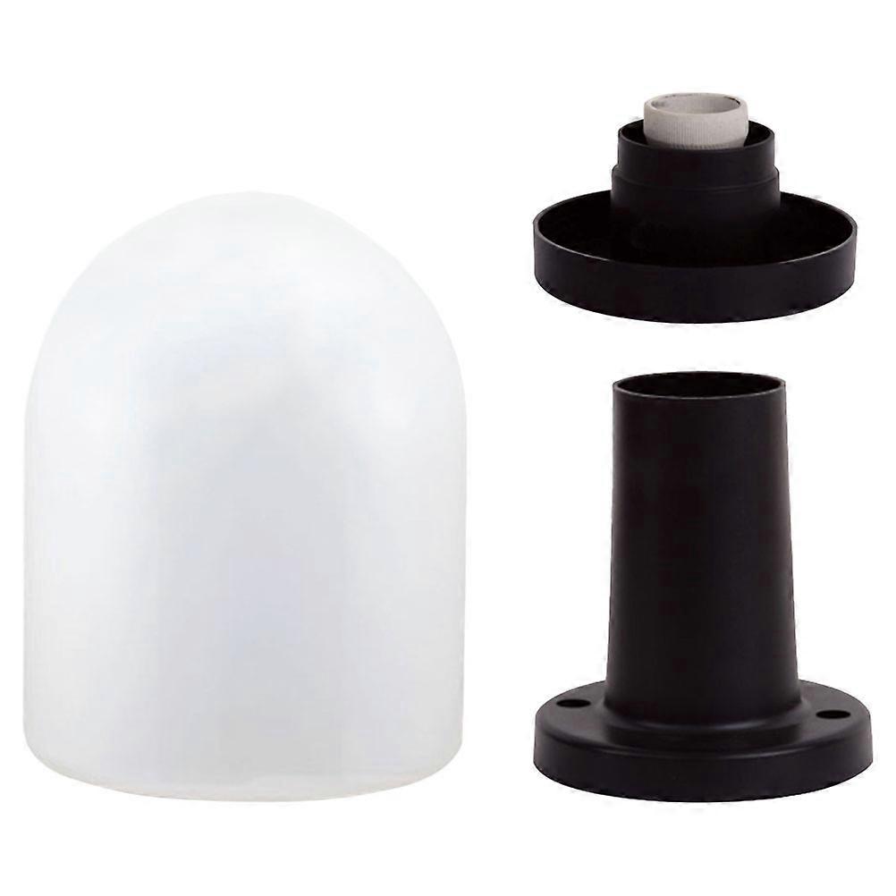 White Outdoor Light Cover for Post Lamp Shade Replacement 1Set Plastic