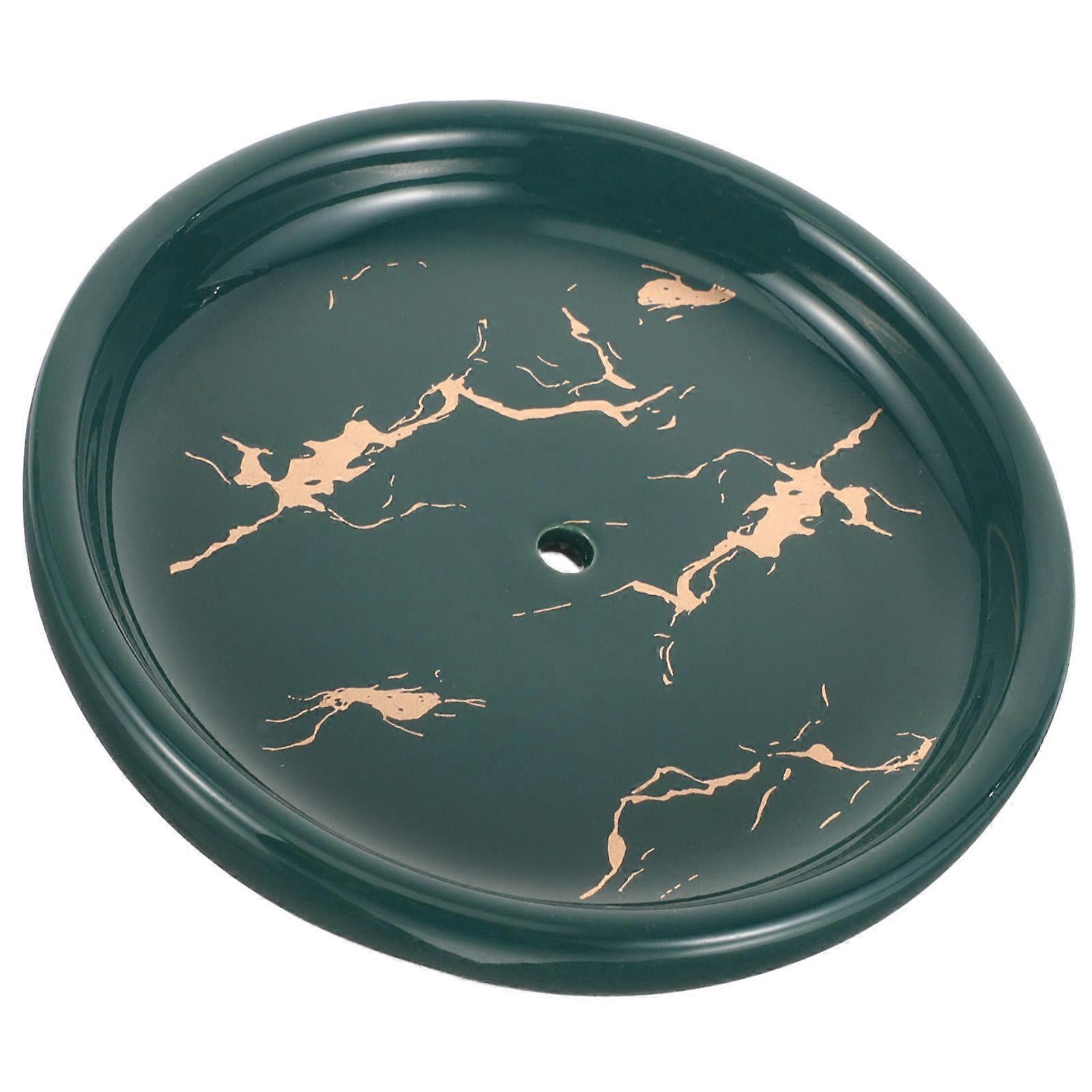 Green Decorative Soap Holder for Bathroom and Multifunctional Use