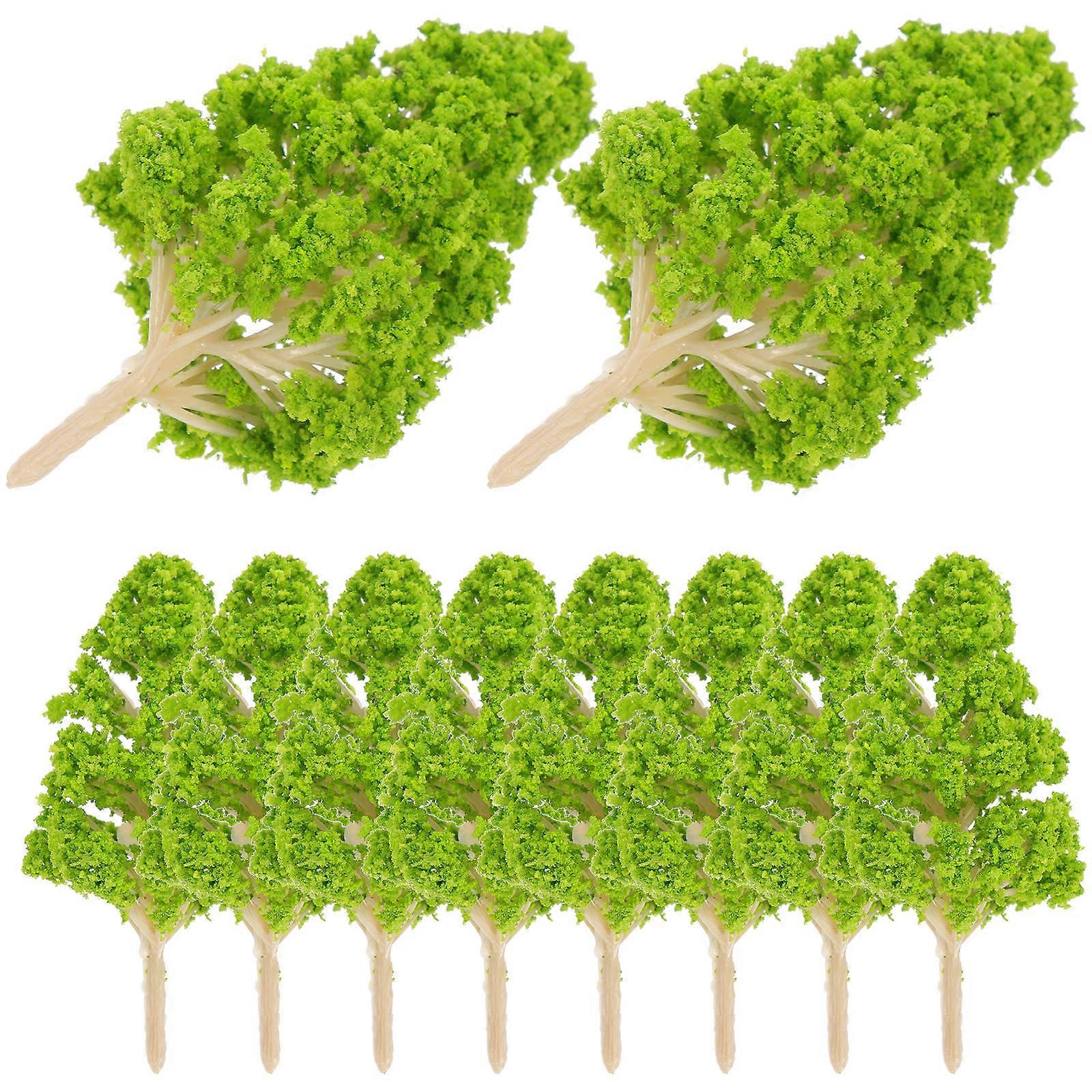 Mini Tree Decor Miniature Plants For Crafts Sponge Leaves 10Pcs