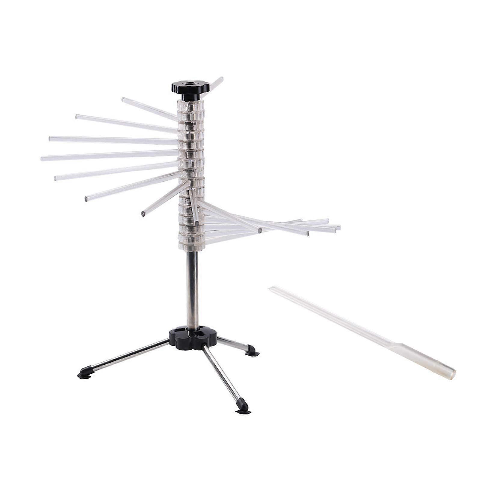 Stainless Steel Pasta Drying Rack with MultiArm Large Capacity Foldable Spaghetti Dryer Stand