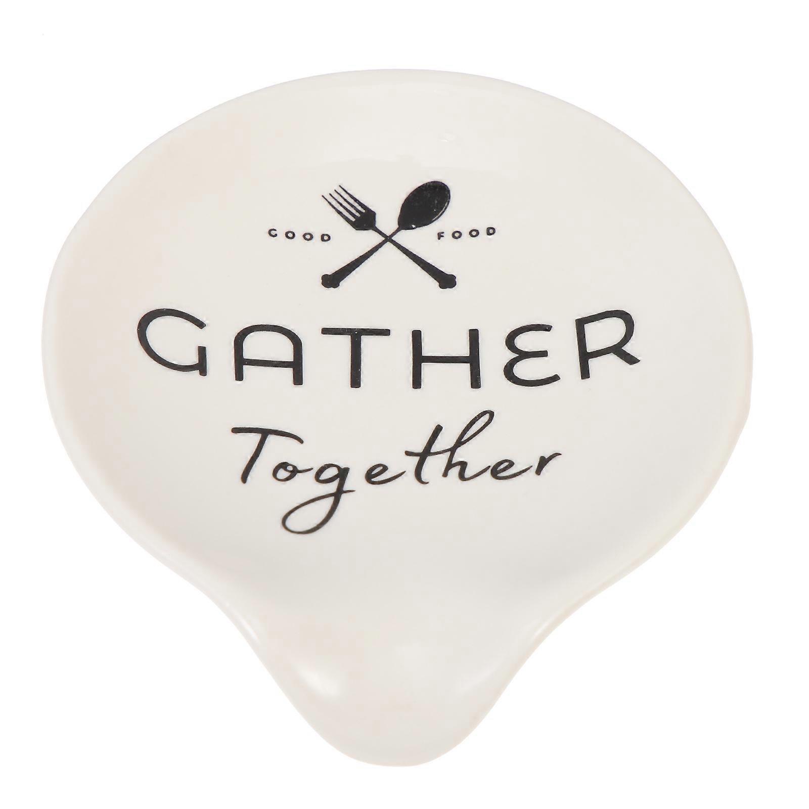 Multi Ceramic Spoon Rest for Household Use 2Pcs Scoop Holders