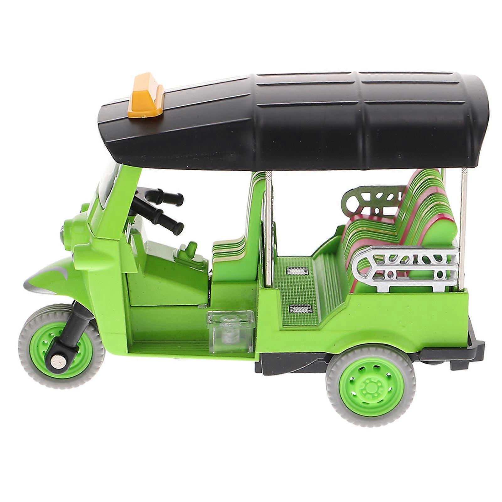 Thailand Tricycle Model Alloy Simulation Pull Back Toy for Kids