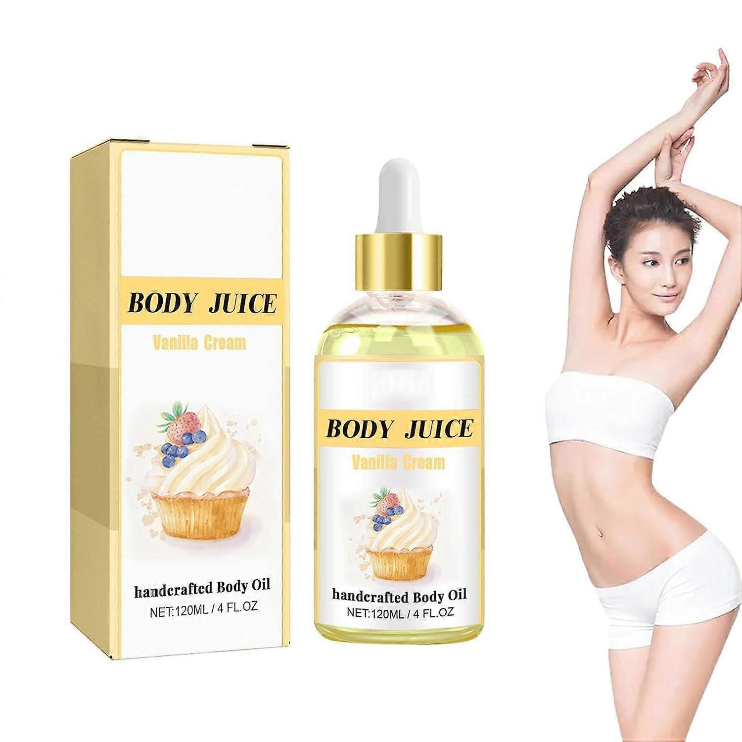 Moisturizing Body Oil Vanilla Cream 120ml – Deep Hydration Lightweight Formula for Dry Skin