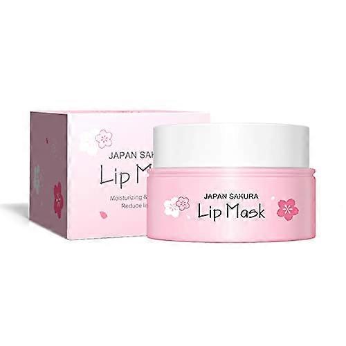 Sakura Lip Mask and Balm Pack, Deep Hydration Overnight Moisturizing Treatment for Chapped Lips