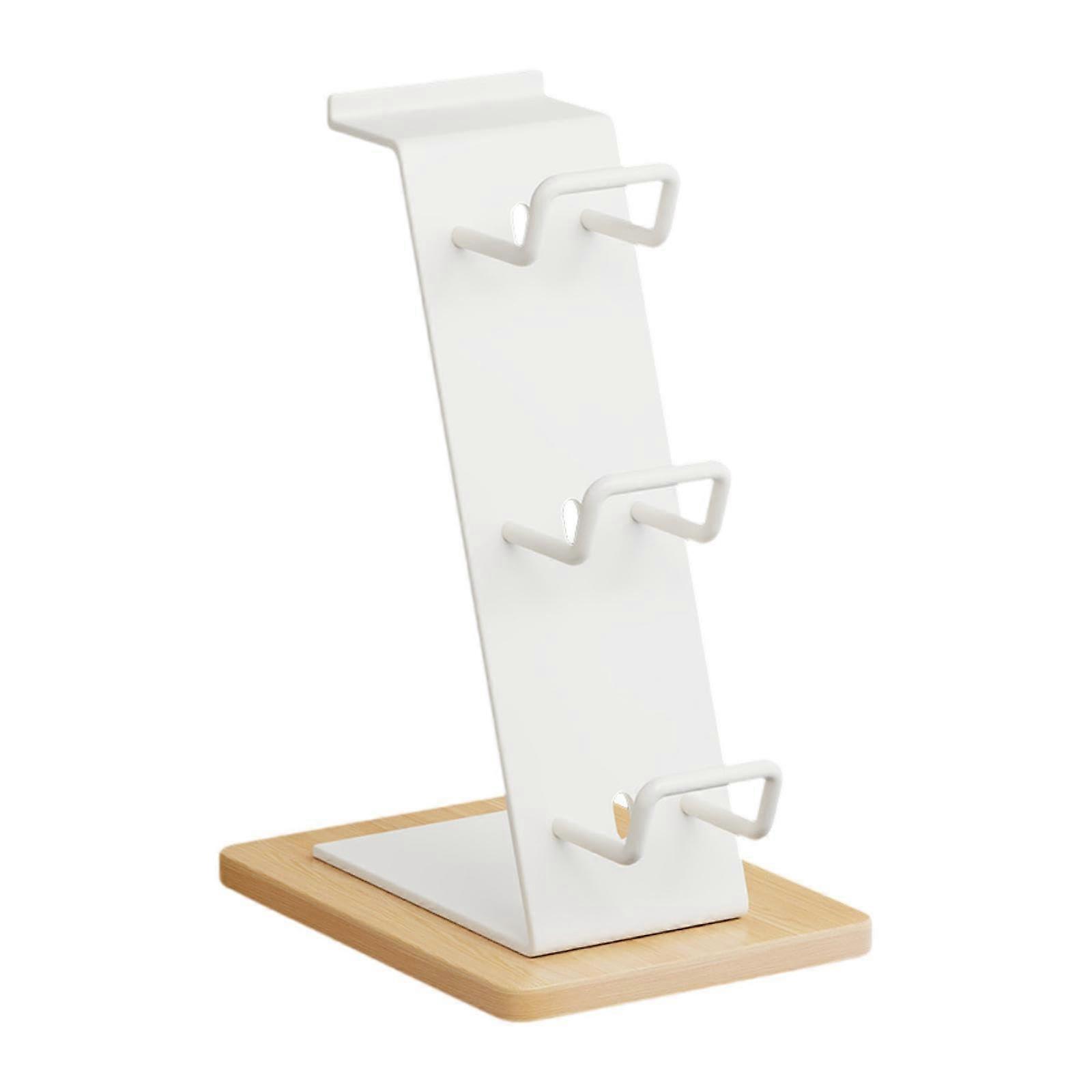 Wooden Game Controller Stand with Gaming Headset Holder, 3Tier MultiDevice Desktop Organizer