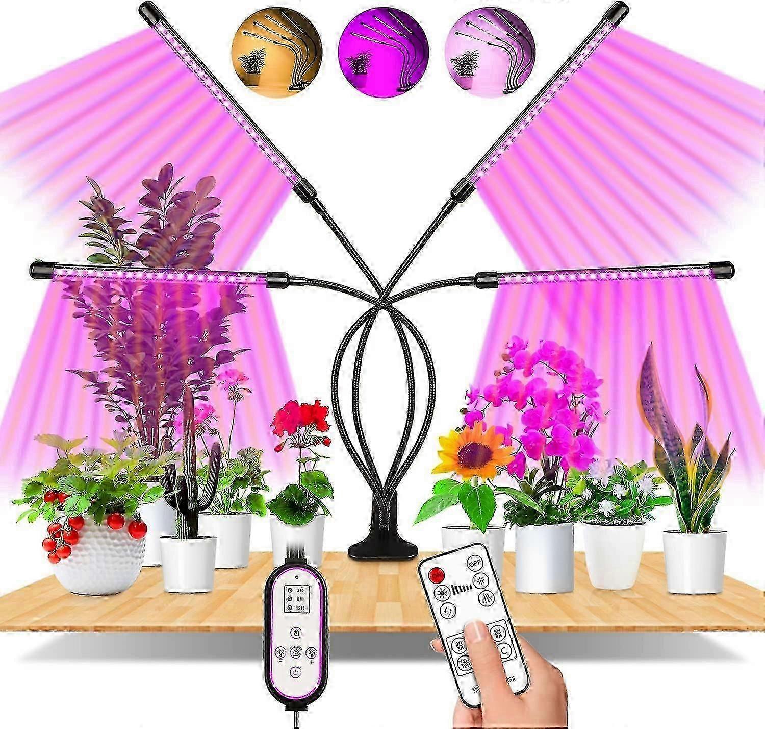 Plant Light, 80 LEDs Grow Light,4 Head Light Full Spectrum Grow Light
