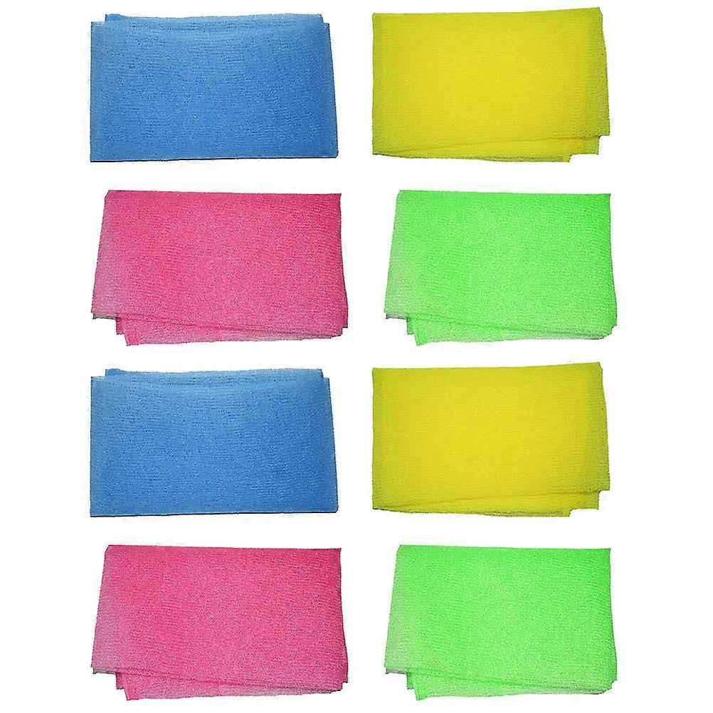 Nylon Shower Cloth Long Shower Back Scrubber for Bathing 16Pcs
