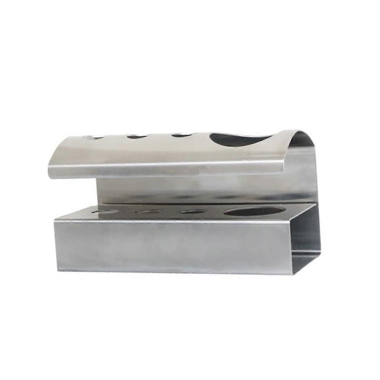 Toothbrush Holder with Toothpaste Rack, Wall Mounted Rustproof Stainless Steel Self Adhesive Bathroom Organizer