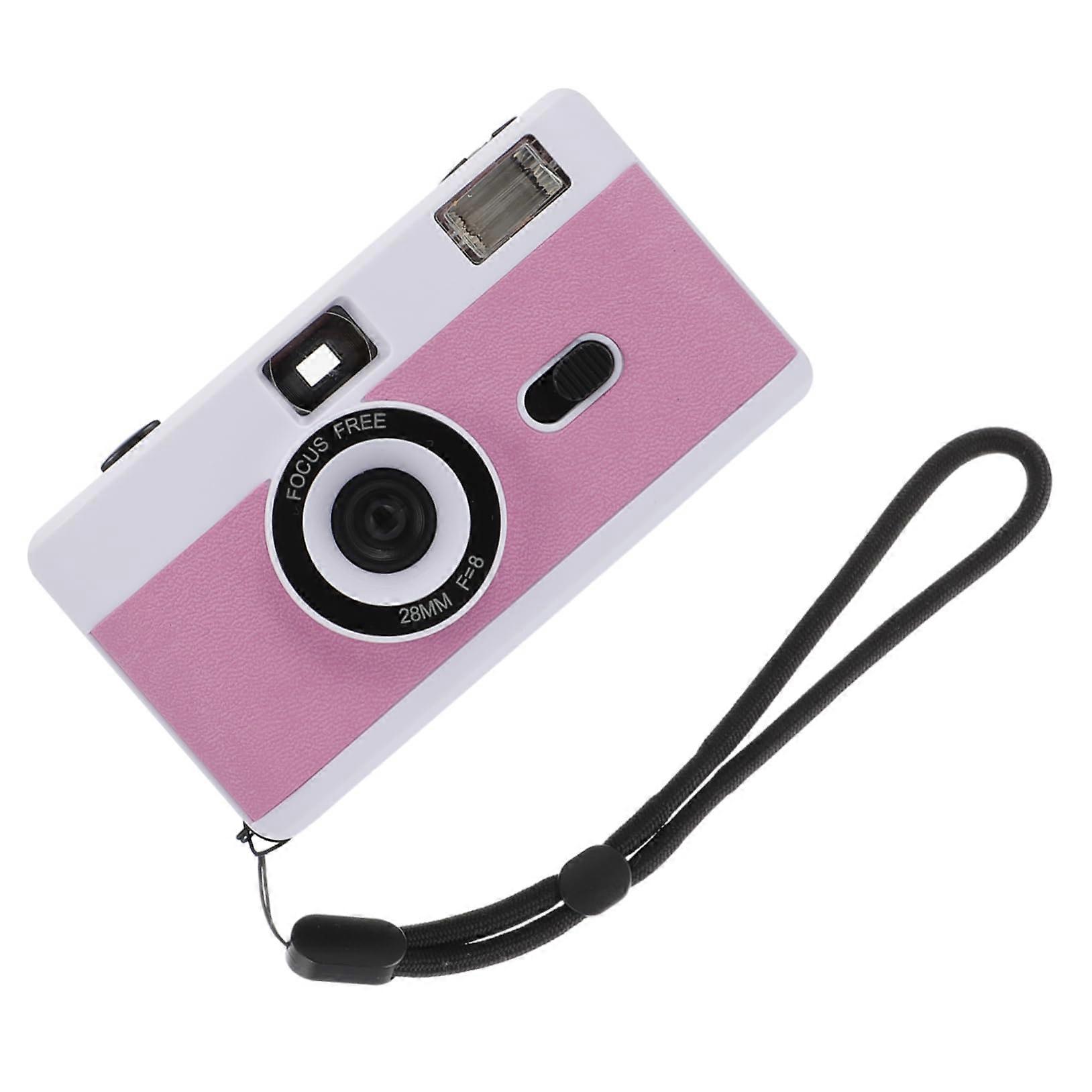 35mm Reusable Film Camera with Flash Lightweight Retro Style Durable Plastic Build