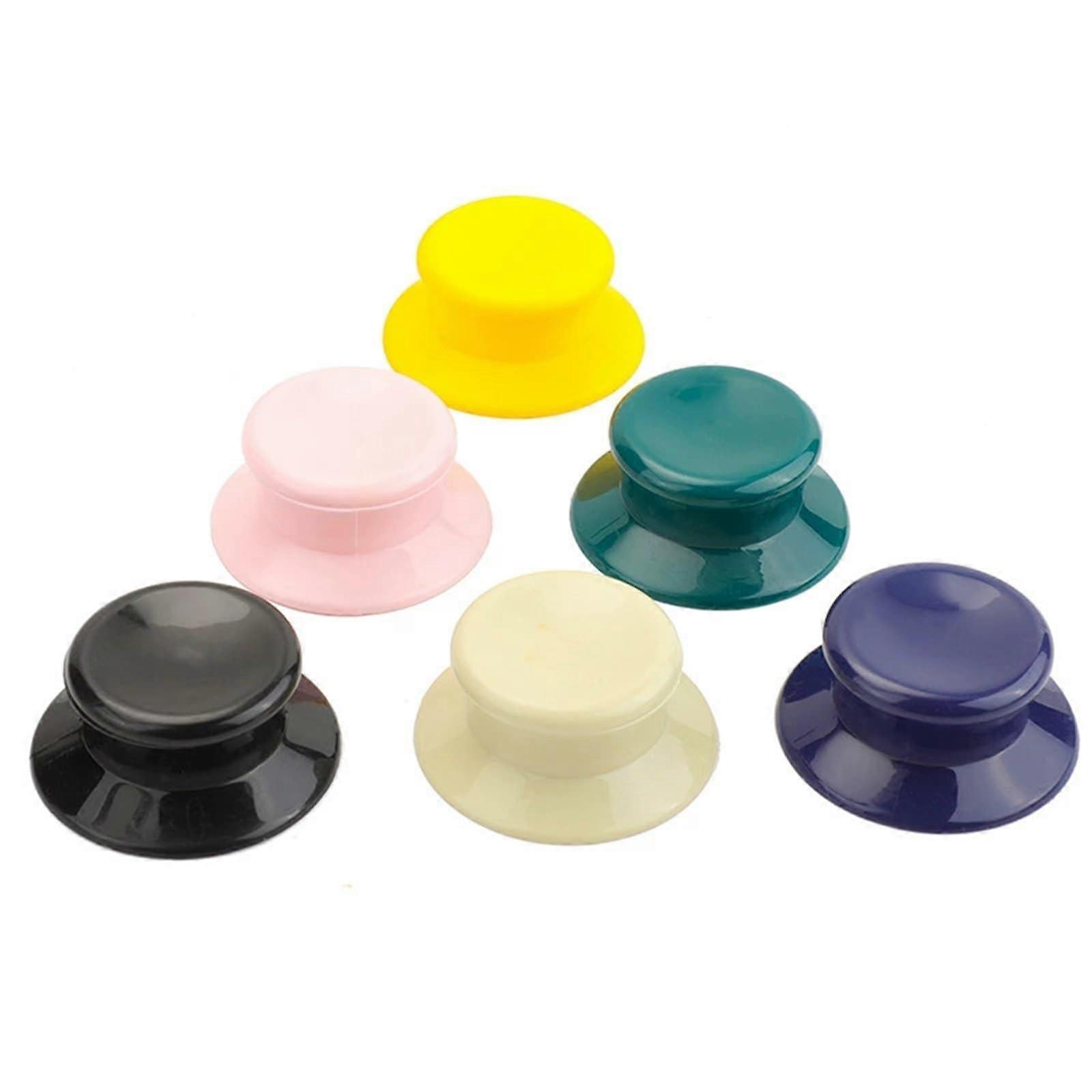 6pcs Plastic Pot Lid Replacement Knobs, Universal Cookware Handle with HeatResistant Grip