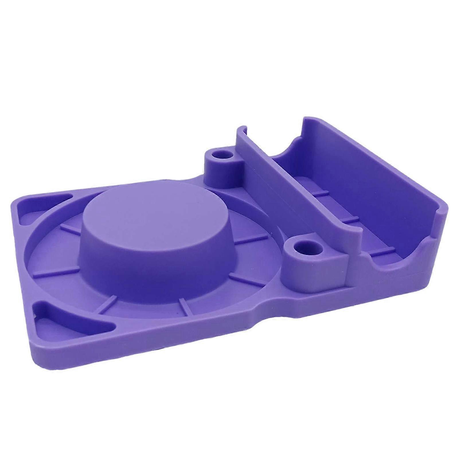 SpaceSaving Water Bottle Drying Rack with Secure Suction Base, Silicone Countertop Holder Purple