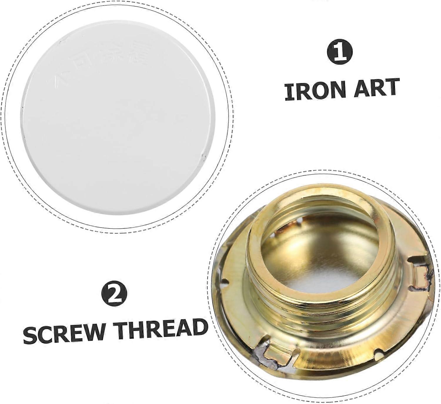 White Recessed Fire Sprinkler Cover Plate for Ceiling Easy Installation Durable Iron Design