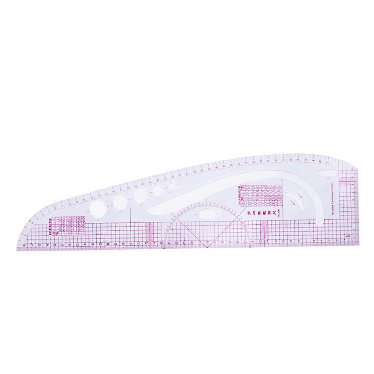 Precision Sewing Ruler Set 7pcs Dressmaking Tools with Clear Markings for Pattern Cutting