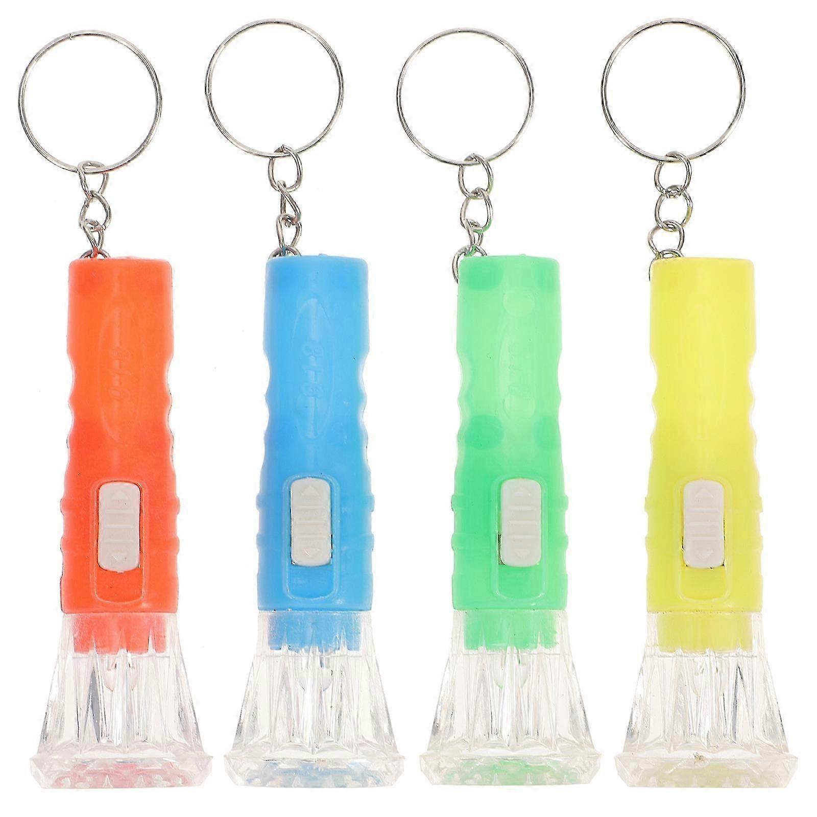 10 Pcs Practical Multitool Mini Flashlight Keychains with Pendant Lights
