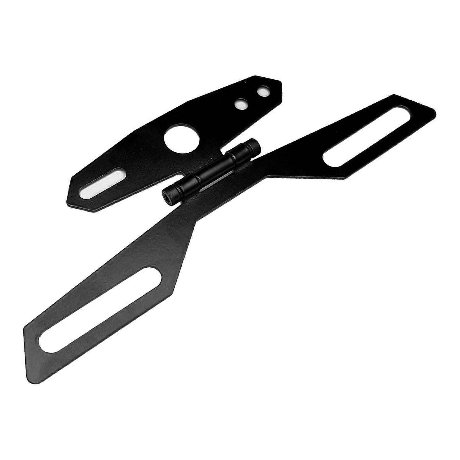 Motorcycle License Plate Bracket Adjustable Foldable RustResistant Holder for Scooter ATV Dirt Bike