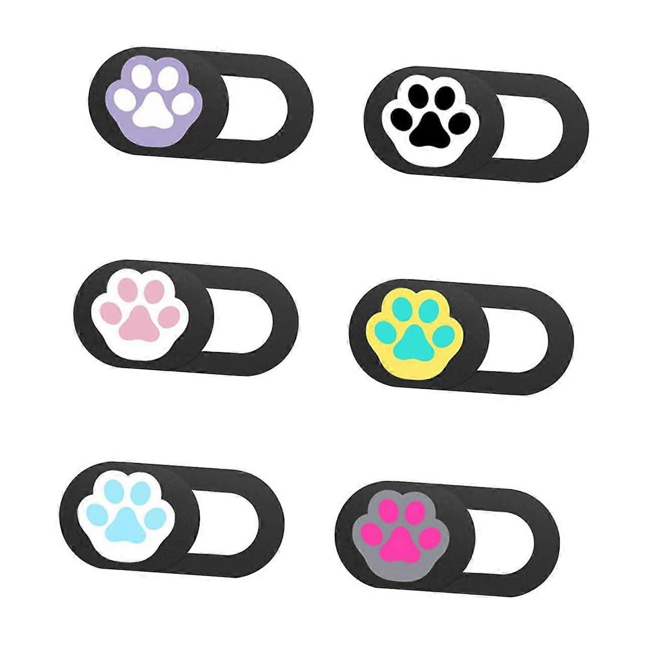 6PCS Cat Claw Webcam Cover Privacy Protection for Laptop and Tablet Compatible Multiple Devices