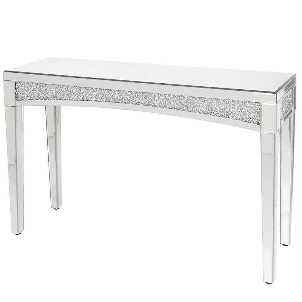 Luxury Mirrored Crushed Diamond Console Table Hallway Living Room