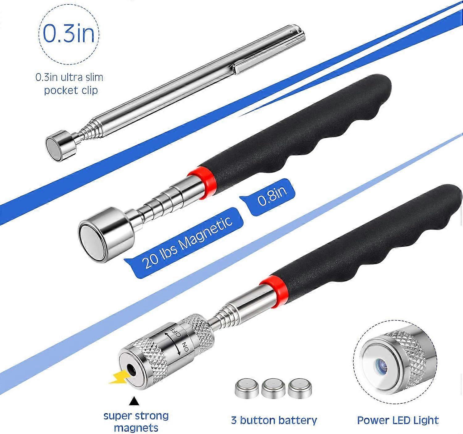 Telescopic Magnet Pickup Tool Parts