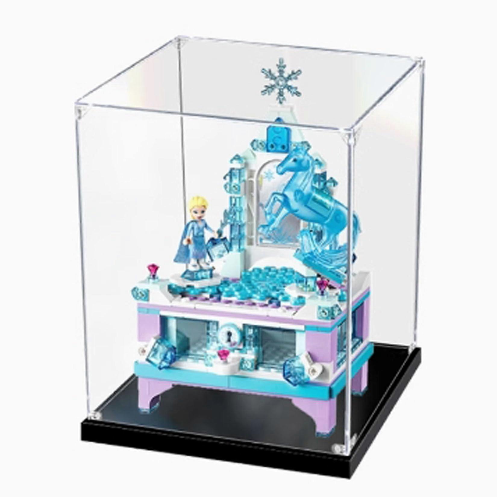 Display Case Acrylic Box for  Elsa Jewelry Set 41168 Dustproof Clear Protective Storage
