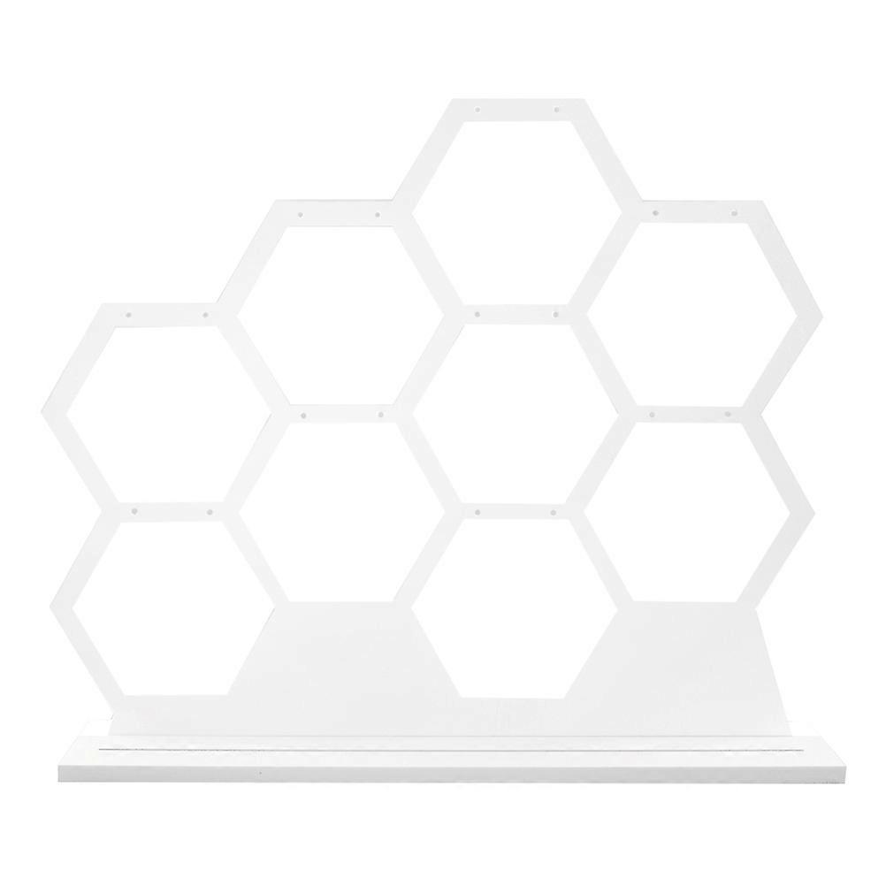 Earring Display Stand Wooden Organizer for Storage 3Pcs White