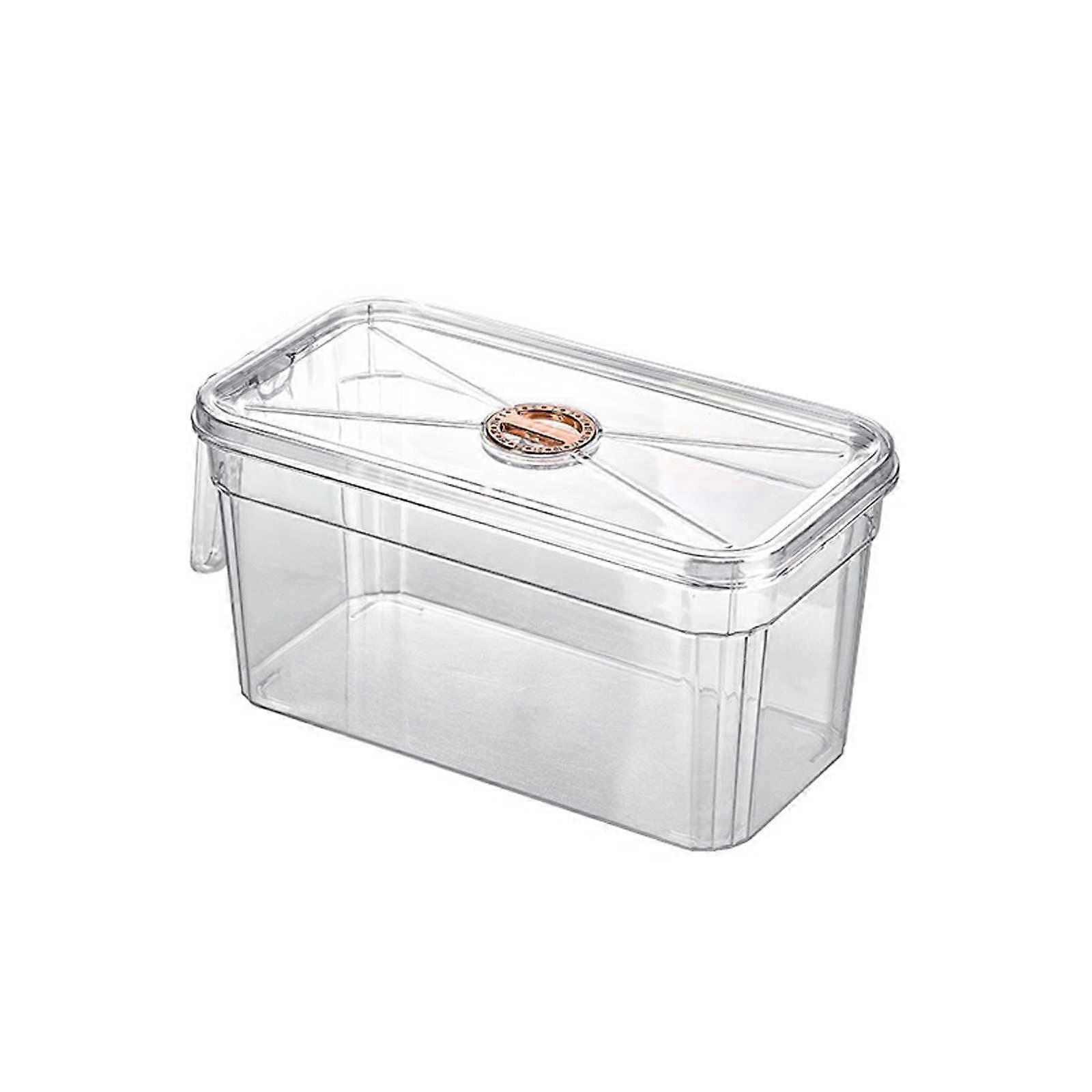 Small Acrylic Fish Tank with Lid, Clear Rectangular Desktop Aquarium for Betta, Shrimp or Home Decor