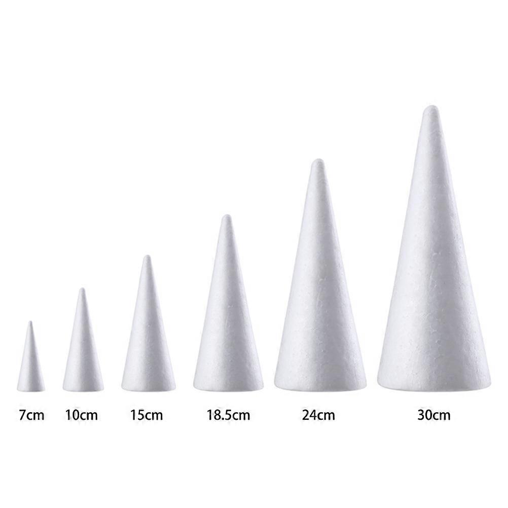 Solid Polystyrene Foam Craft Cones for Decoration 12Pcs DIY Christmas Ornaments