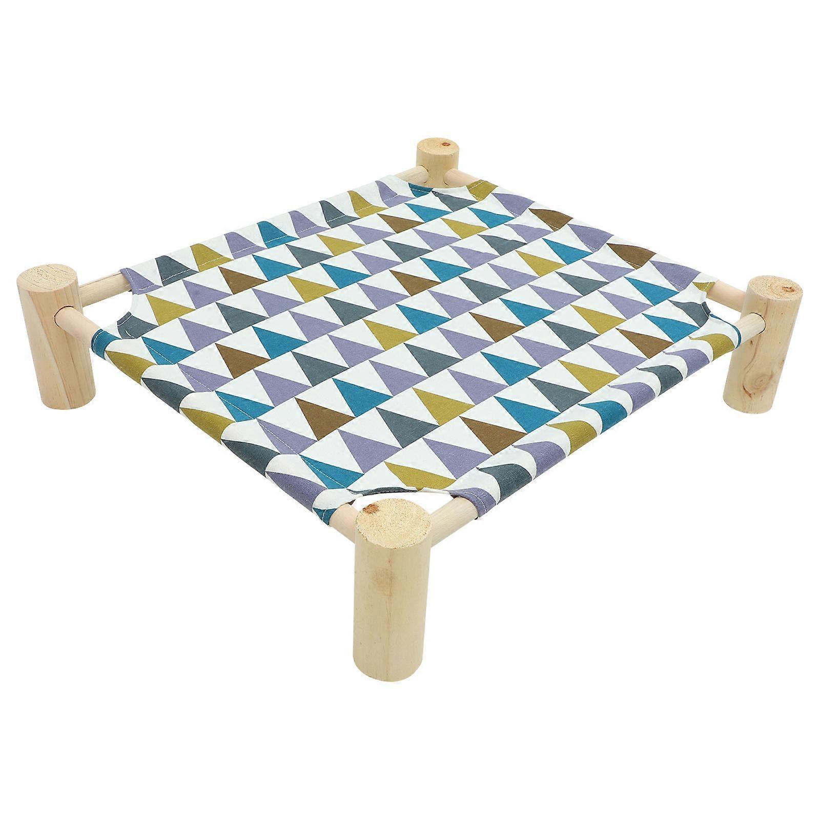 Small Dog Bed Wood Cat Hammock Providing Comfortable Sleeping Experience