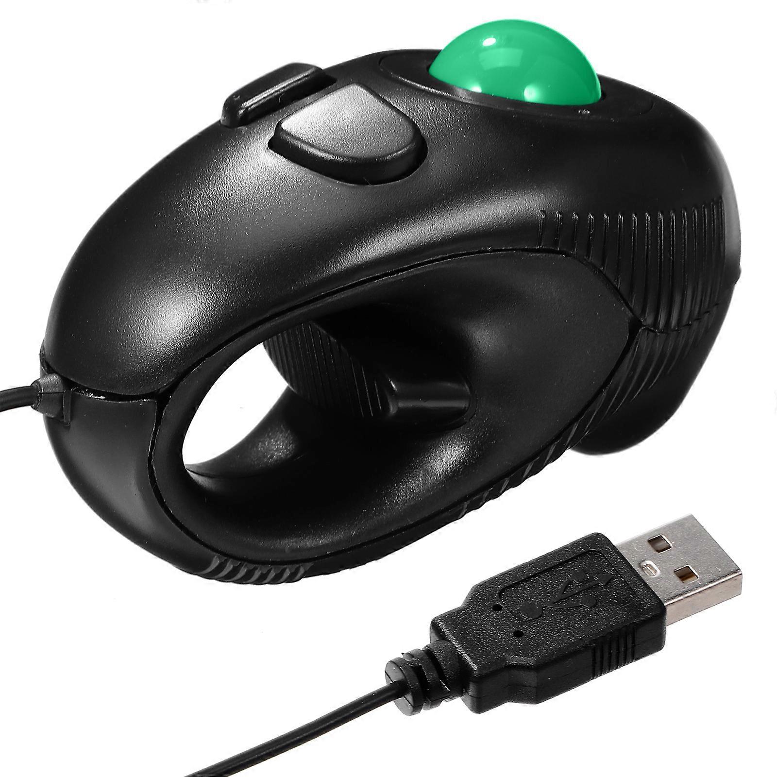 4D Mouse Portable Finger Handheld Mini Trackball Mouse USB Powered for Computers