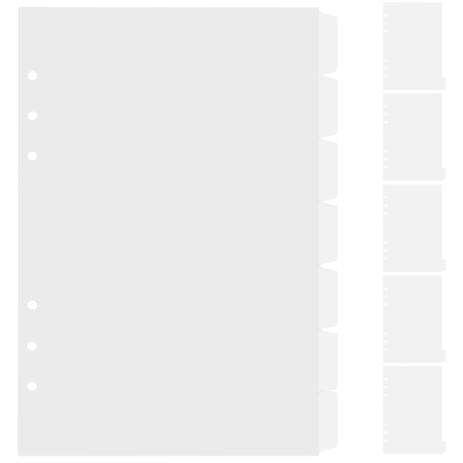 Notebook Tab Dividers for Notebook with 14Pcs White Convenient Binder Tabs