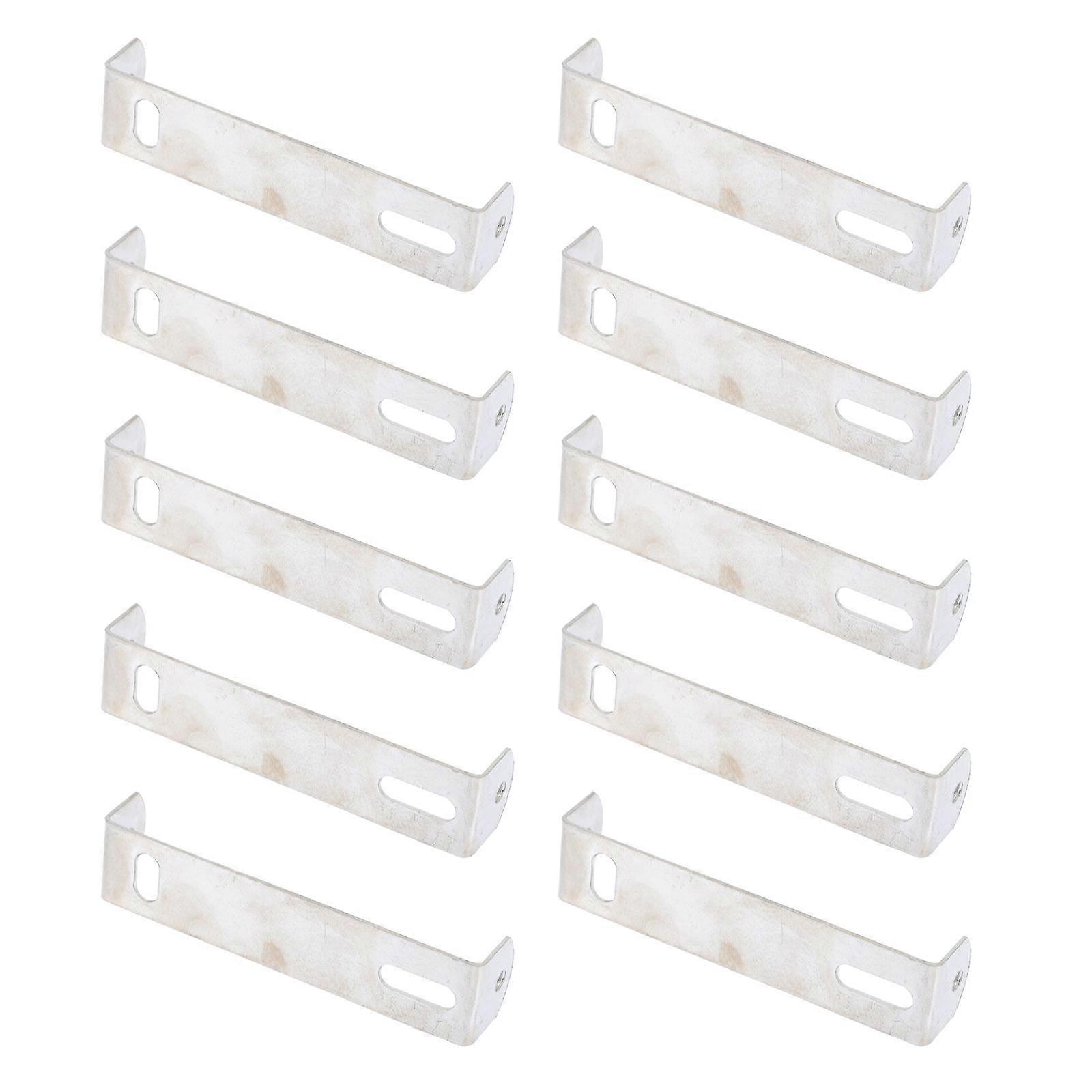 Silver Light Fixture Mounting Bracket for Ceiling Lamp 10Pcs Iron Material