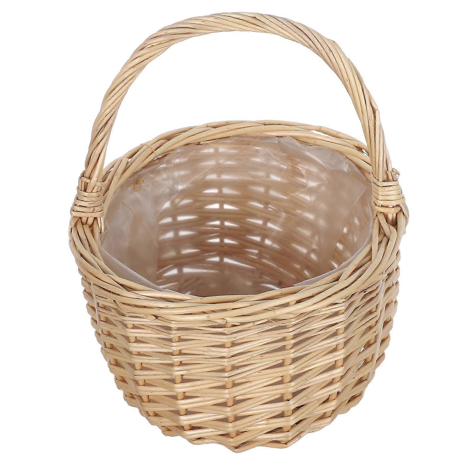 Woven Storage Basket Flower Basket for Practical Storage Use