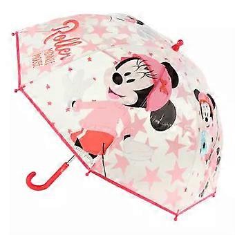 Minnie Mouse Paraplu Kinderen – Transparant met Minnie Print – Ø45 cm – Lichtgewicht – Officiële Disney Licentie