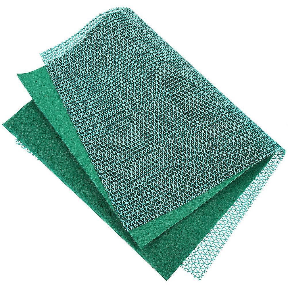 Reptile Cage Mat Turtle Carpet for Pet Bedding 2Sets Green Lizard Liner