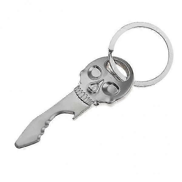 3xSkull Mask Key Chains Men Keyring Multi-function Bottle Opener Keychain