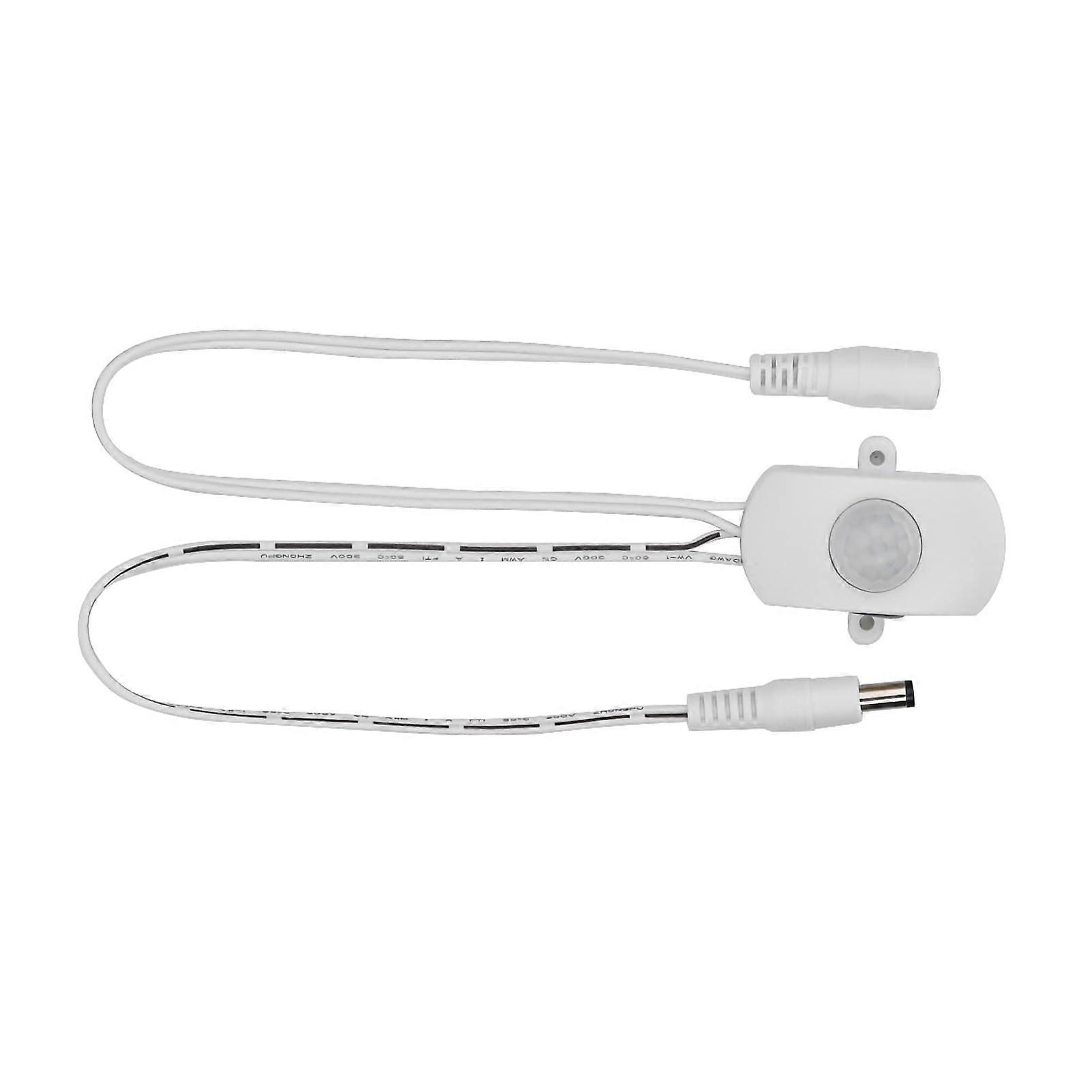 PIR Motion Sensor for LED Strip Lights, Adjustable Delay Timer, Wide Angle Detection, White