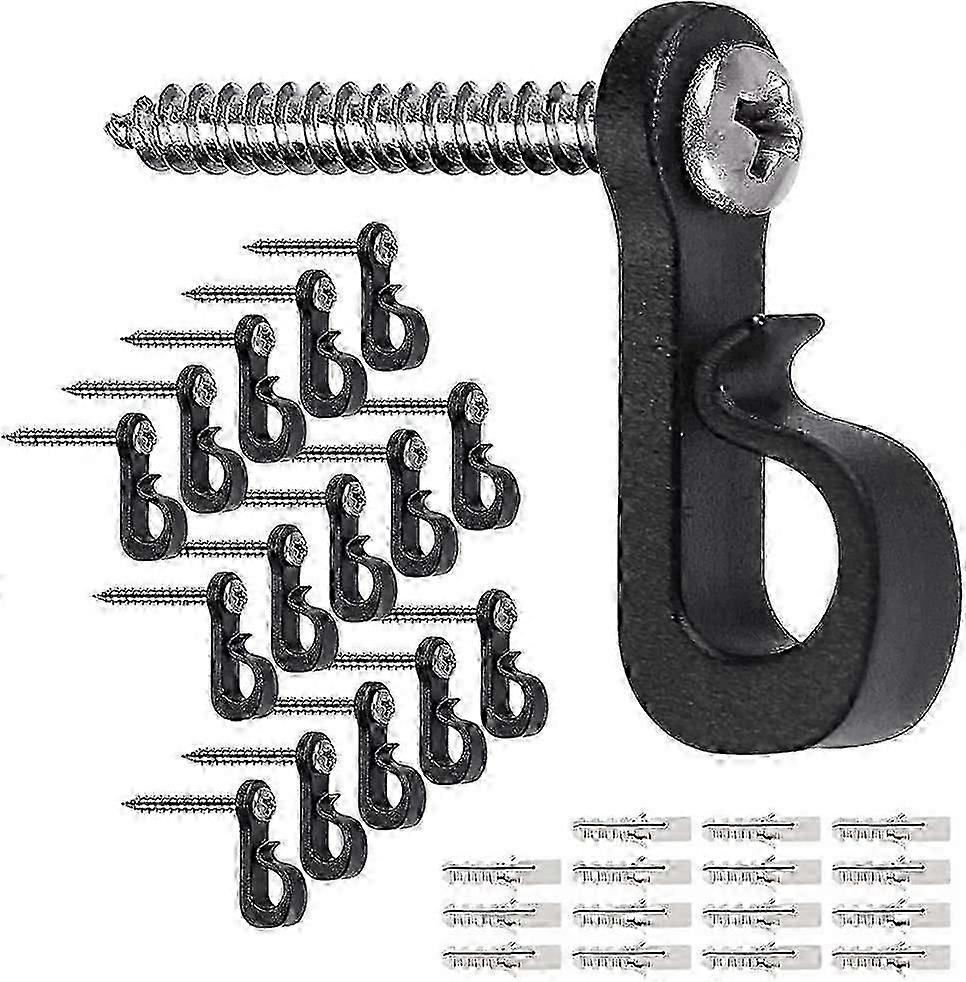 15pcs Outdoor Tinsel Hooks, for Hanging String Lights Edition