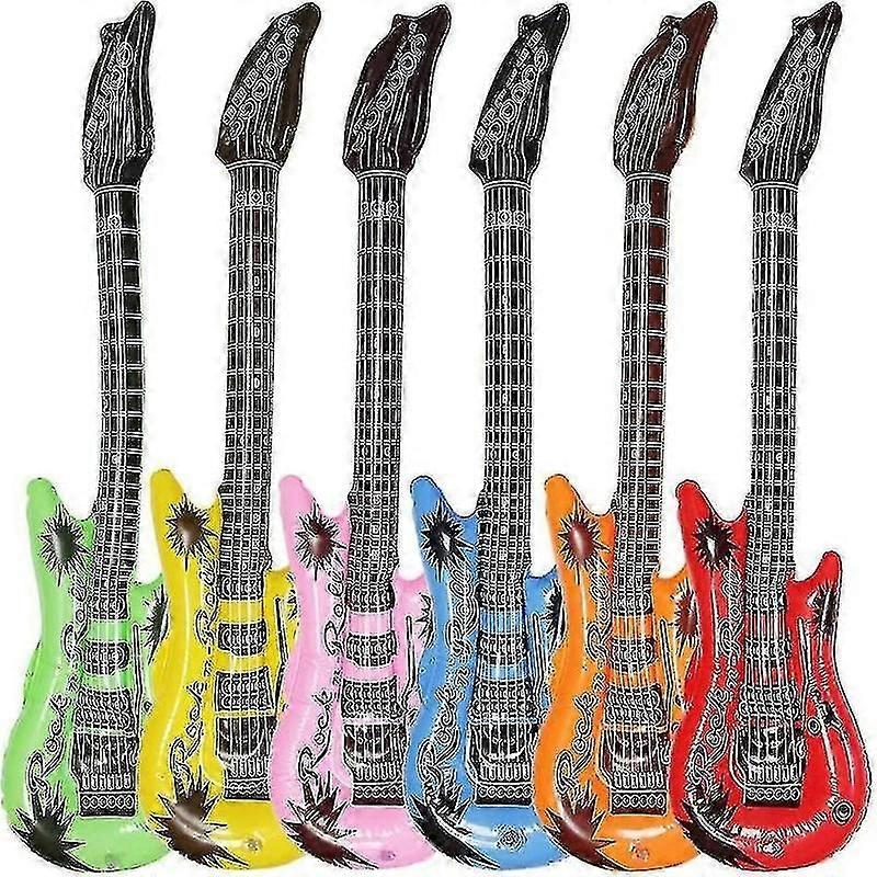 Inflatable Guitar 6pack Waterproof Party Decorations