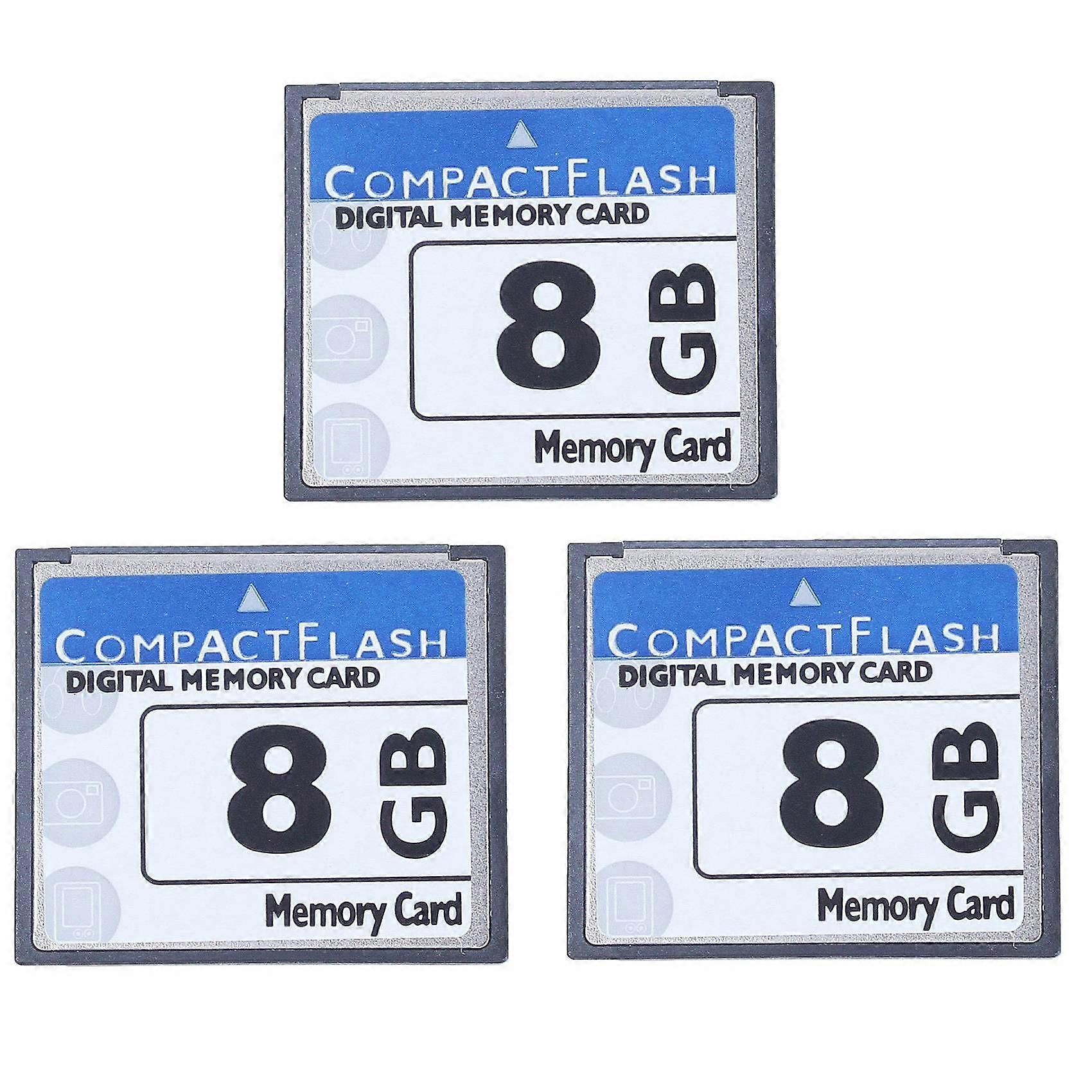 3X Professional 8GB Compact Flash Memory Card(White&Blue)
