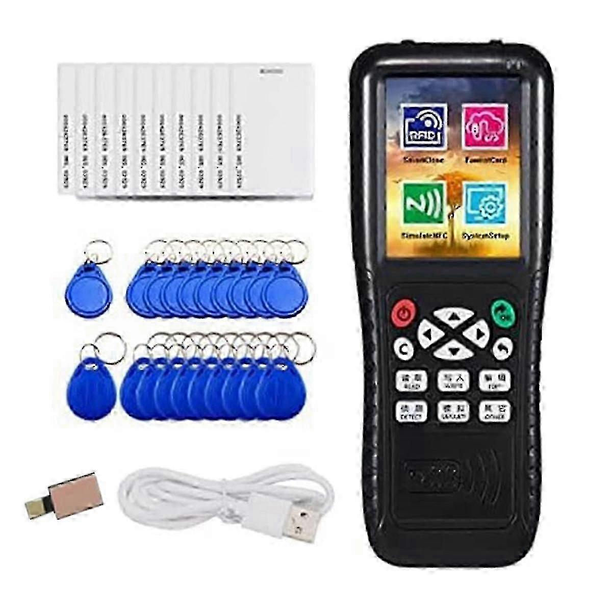 25-26 Rfid Duplicator Copier Writer Decode Function Smart Card Key Machine RFID NFC Copier IC ID Reader Wr
