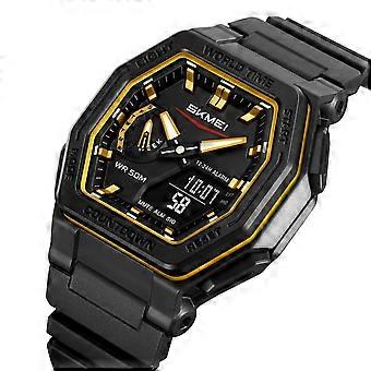 Reloj digital deportivo resistente para hombre con pantalla luminosa, resistente al agua, ideal para senderismo, camping, correr y nadar. Multifuncional.