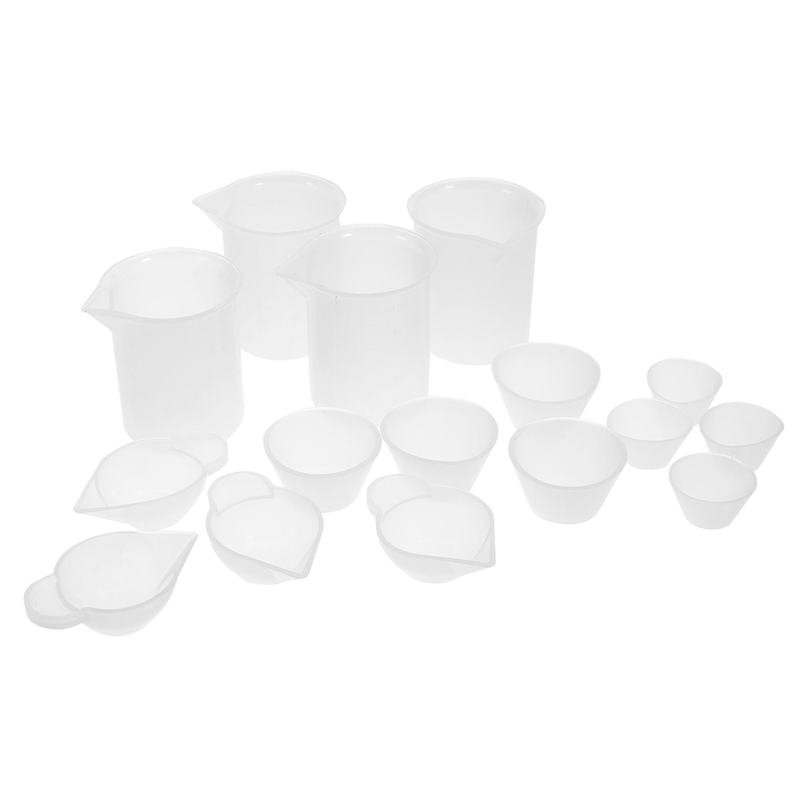DIY Epoxy Tools Mini Silicone Cup Kit for Craft Making 16Pcs Set