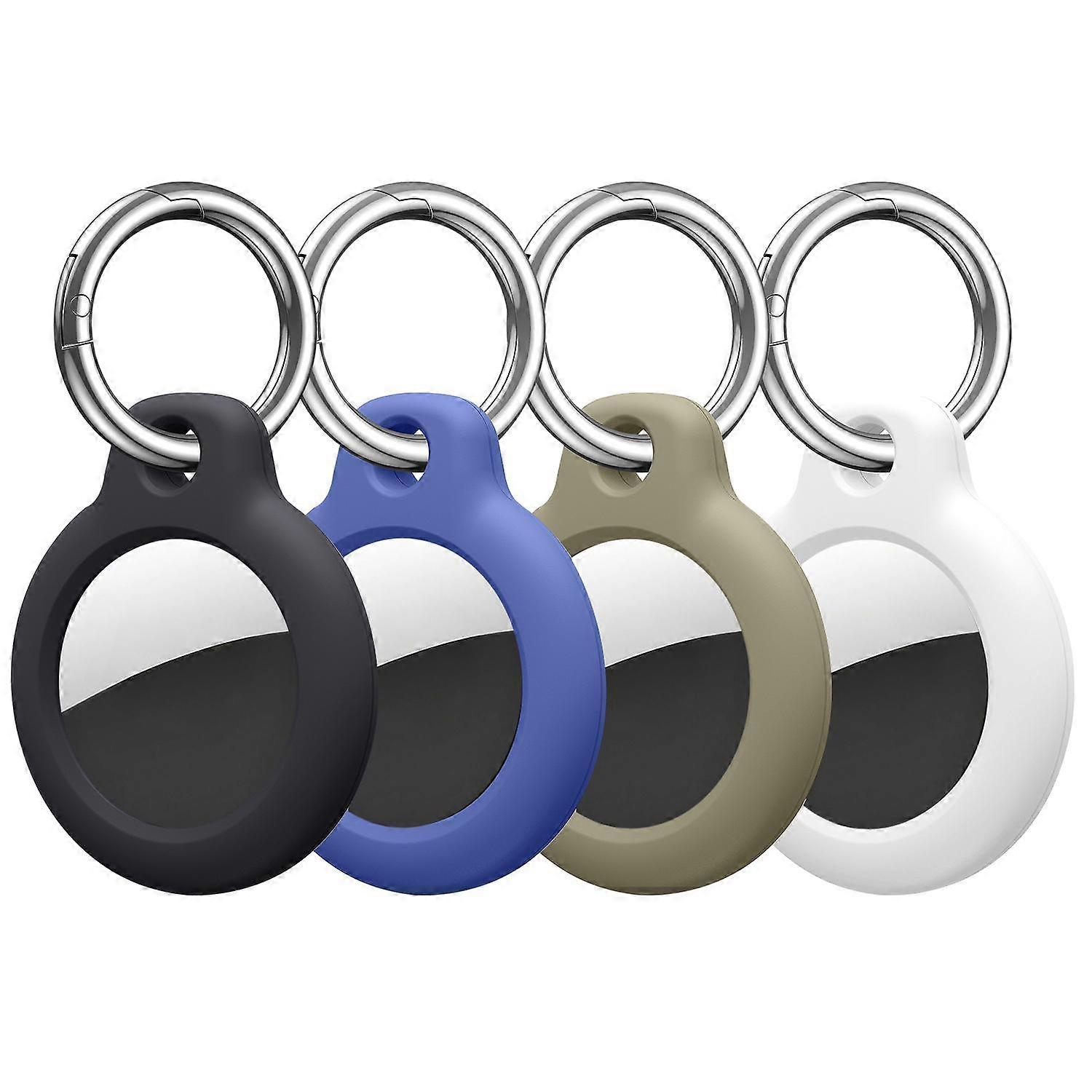 XDcase 4pcs Solid Color Hard PC Protective Case with Key Ring